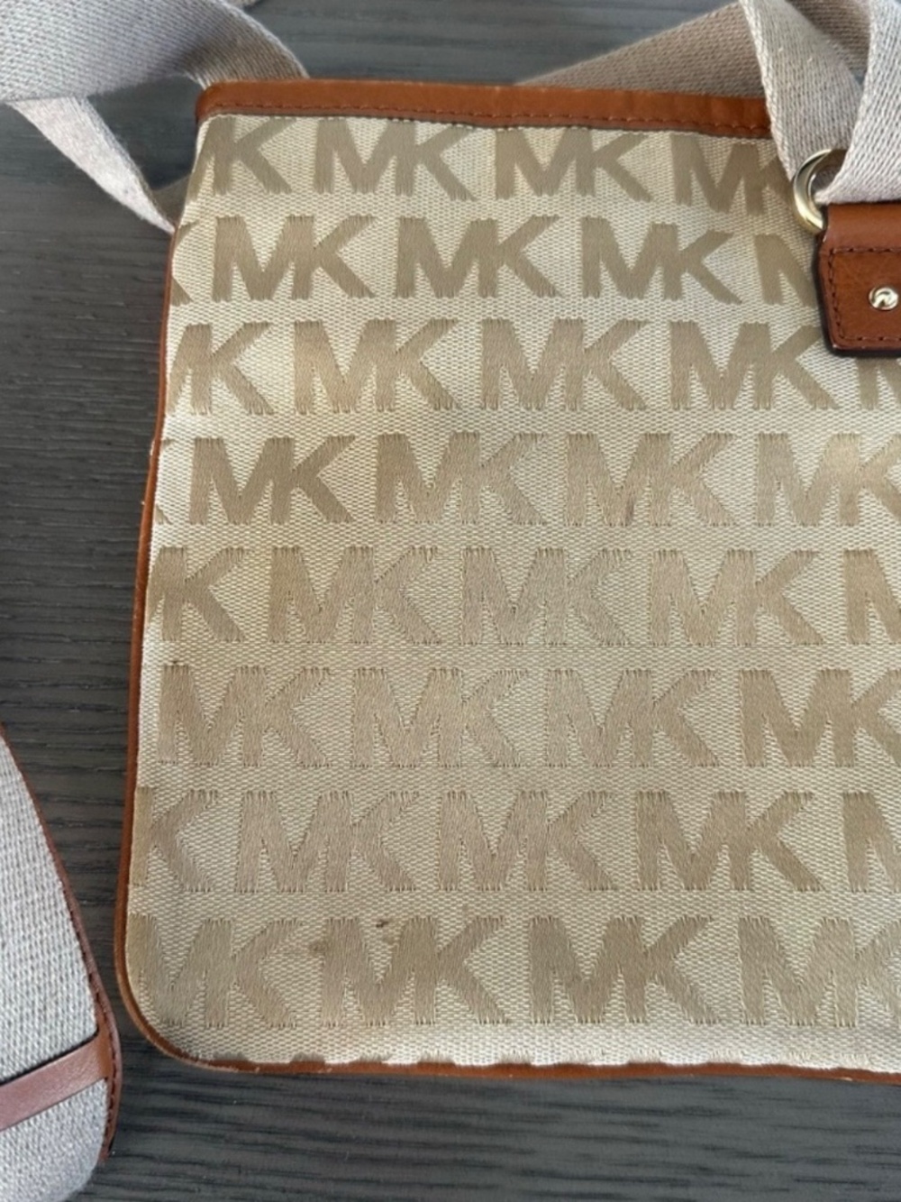 Michael Kors Crossbody Bag Brown Tan - Picture 3 of 8